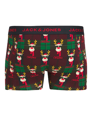 Jack & Jones Christmas Trunks 3 Pack - Multi