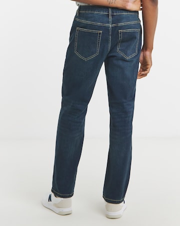 Straight Fit Stretch Jeans Dark Tint