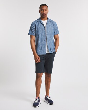 Short Sleeve Chambray Collar Shirt