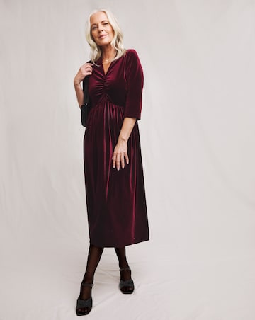 Julipa Velour Midi Dress