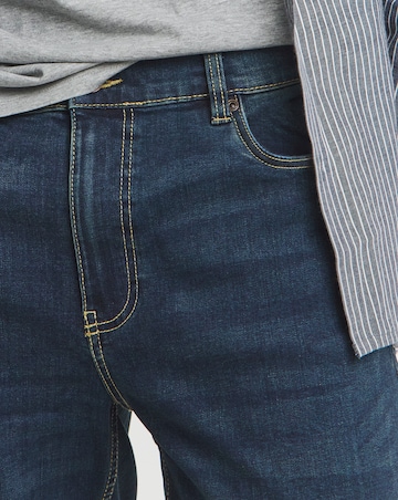 Straight Fit Stretch Jeans Dark Tint