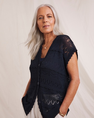 Julipa Crochet Frill Cardigan