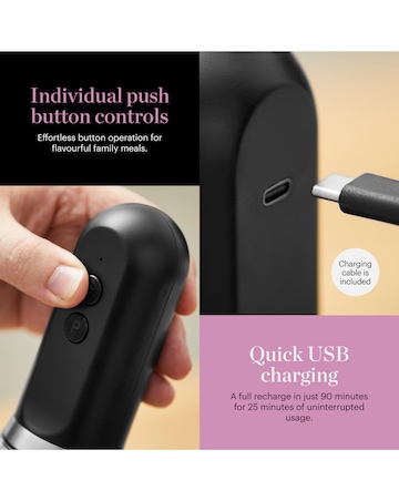 Tower x Good Food Dual Electric Salt & Pepper Mill