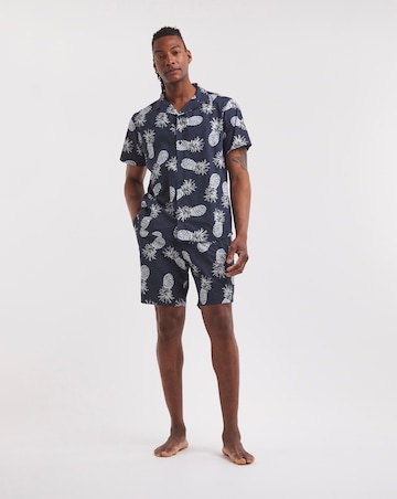 Pineapple Print Woven Pyjama Set