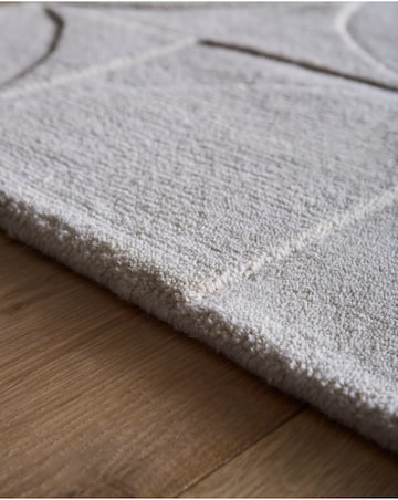 Penny Carved Circles Woollen Rug