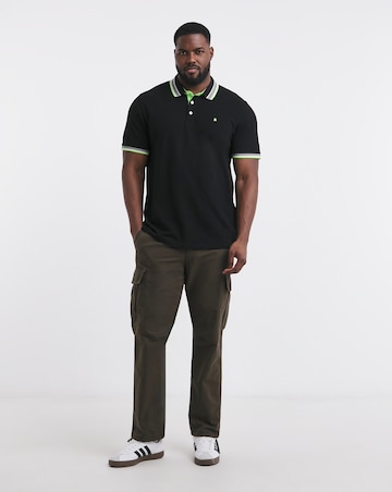Jack & Jones Premium Paulos Tipped Polo - Black
