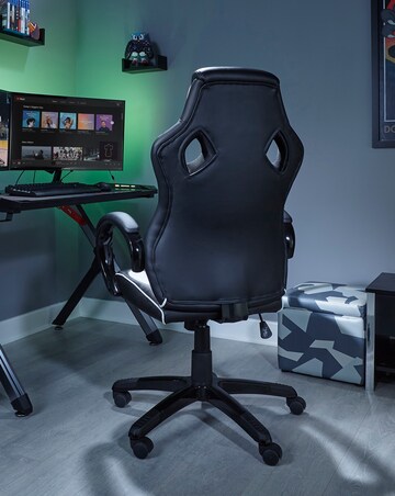 X Rocker Maverick Office Gaming Chair - Black/White