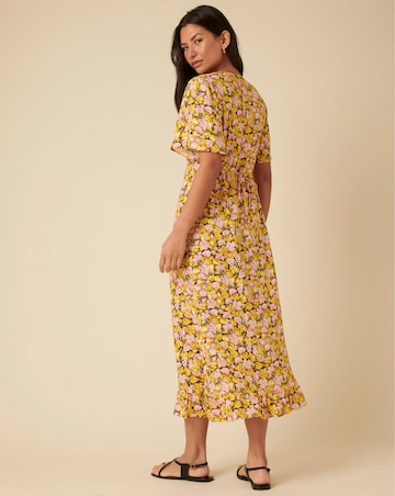 Nobody's Child Dalia Midi Dress Kit Floral Pink