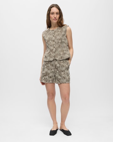 OBJECT Brown Multi Sleeveless Waistcoat