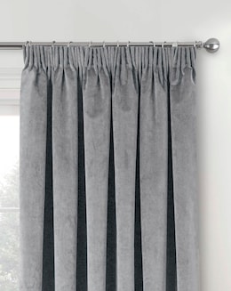 Oxford 100% Blackout Thermal Pencil Pleat Velvet Curtain