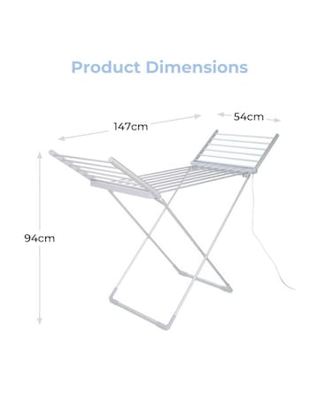 Tower Winged Heated Airer + Cover