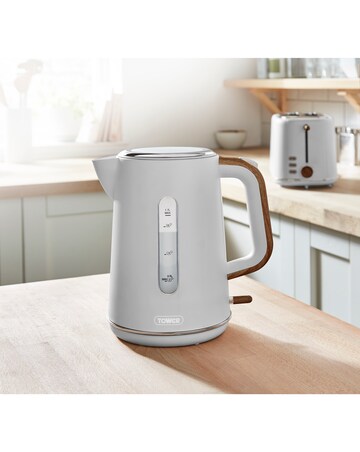 Tower Scandi Grey Kettle and 2 Slice Toaster Bundle