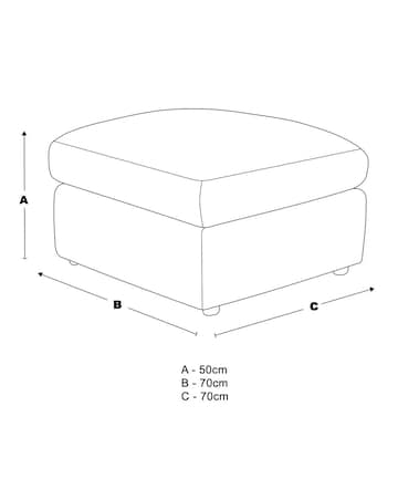 Ferguson Jumbo Cord Footstool