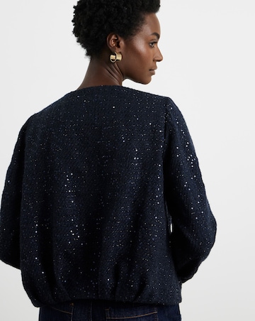 Joanna Hope Boucle Bomber Jacket