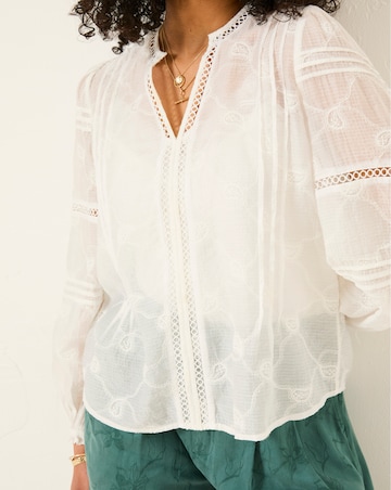 FatFace Copper & Black Jasmine Decorative Blouse