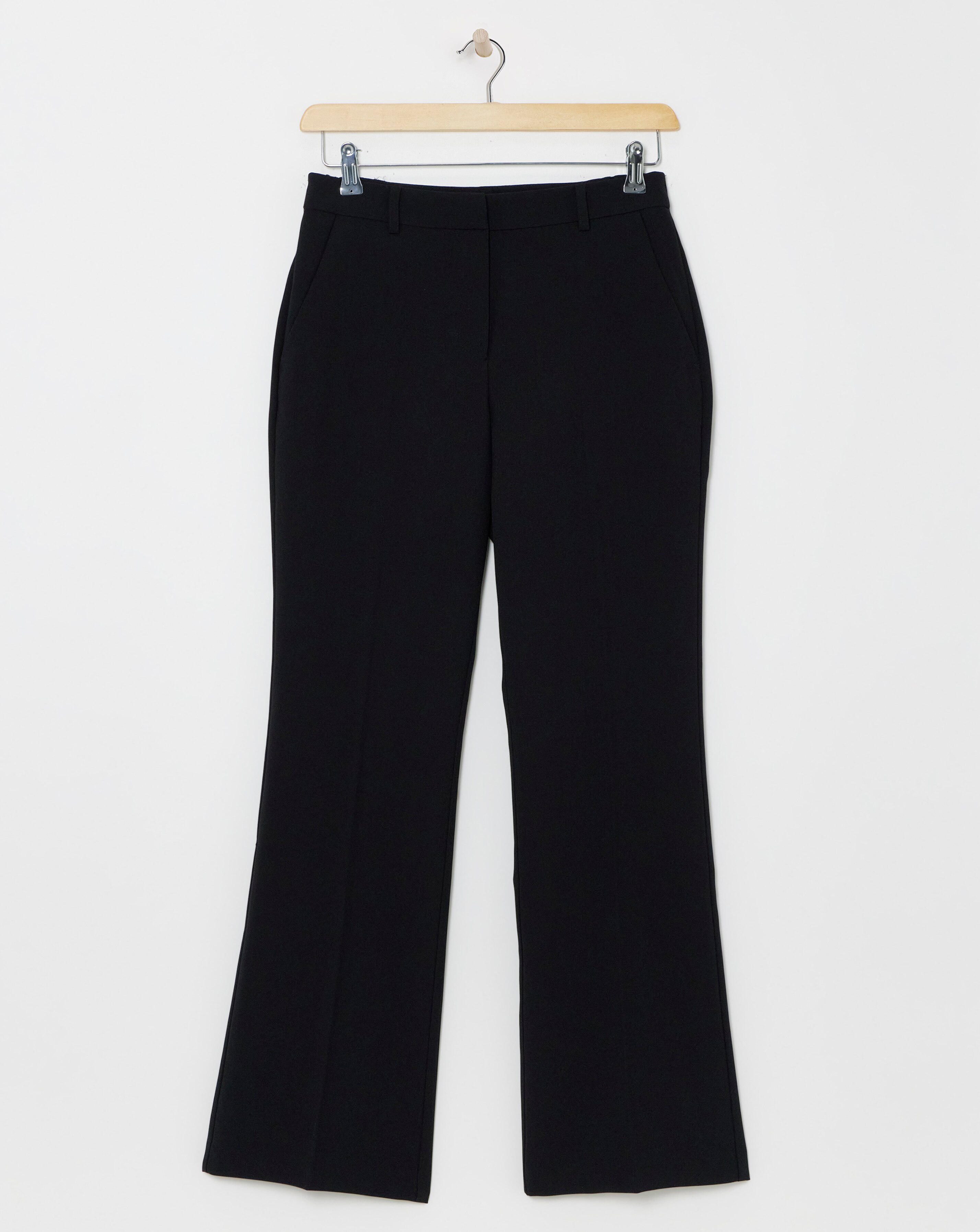 Black Tailored Bootcut Trousers