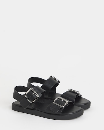 Heidi Two Part Buckle Comfort Sandals - Extra Wide Fit (EEE)