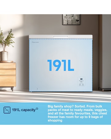 Fridgemaster MCF198E 191L Chest Freezer- E Rated