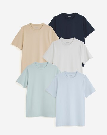 5 Pack Crew Neck T-Shirts Long