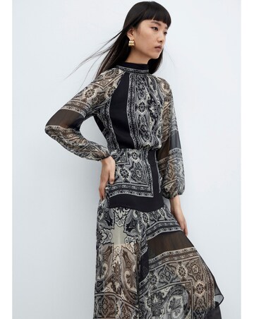 Mango Asymmetric Hem Dress