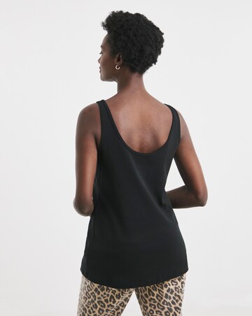 Pure Cotton Black Reversible Vest