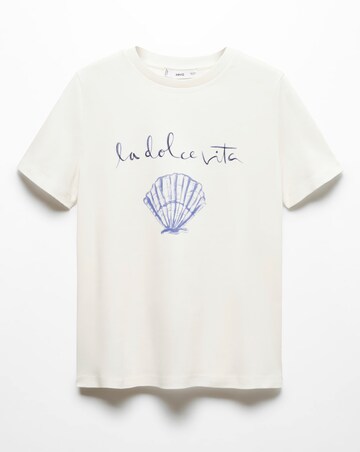 Mango Cotton Printed T-shirt