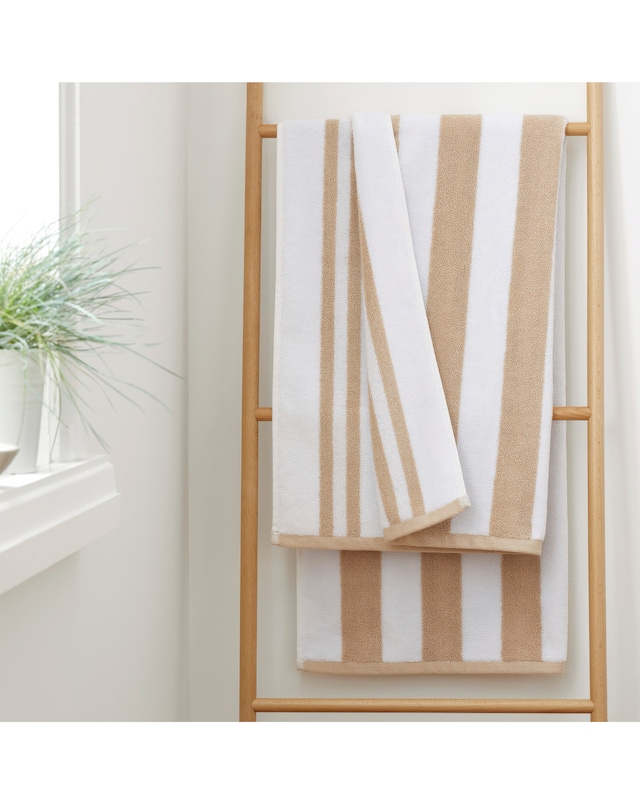 Bianca Reversible Stripe Jacquard Towels