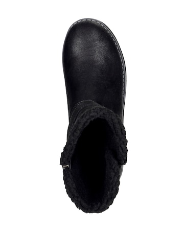 Skechers Black Keepsake Boots -Wide Fit (E)