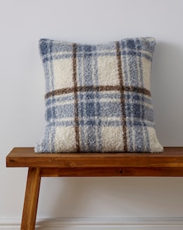 Boucle Checked Cushion