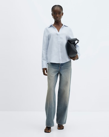 Mango Pure Linen Button Up Shirt