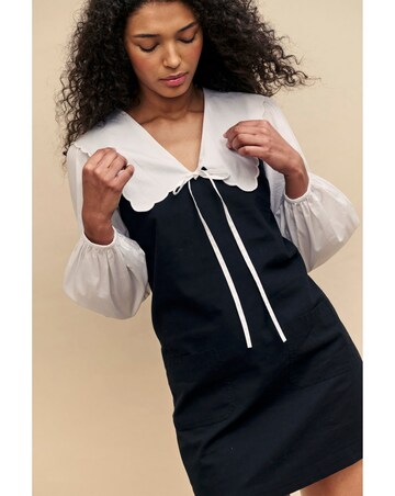 Nobody's Child Piper Pinny Linen Mini Dress