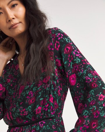 Julipa Velvet Trim Midi Dress