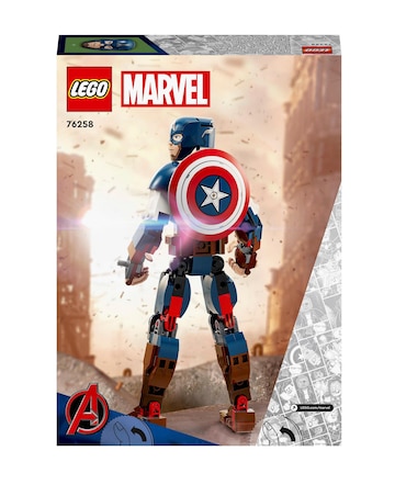 LEGO Marvel Captain America Construction Figure Set 76258