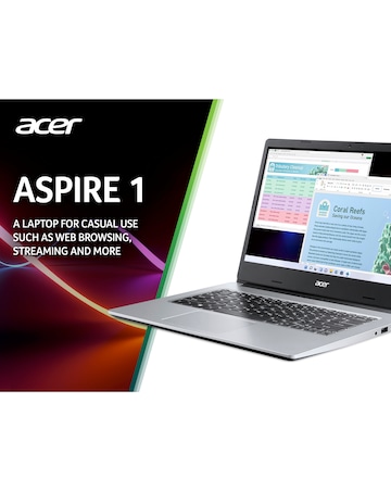 Acer Aspire 1 Laptop - 14in HD Intel Celeron N4500 4GB 64GB