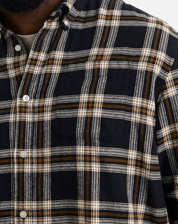 Jack & Jones Flannel Check Shirt - Black