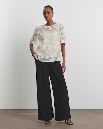 Joanna Hope Floral Textured Blouse