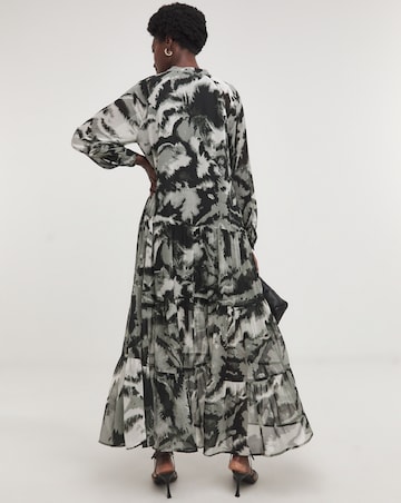 Religion Grandad Collar Maxi Dress