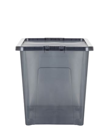 Wham Crystal Smoke Grey 80L Box and Lid 4PK