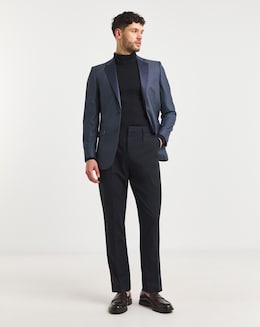 William Hunt Jacquard Satin Lapel Blazer
