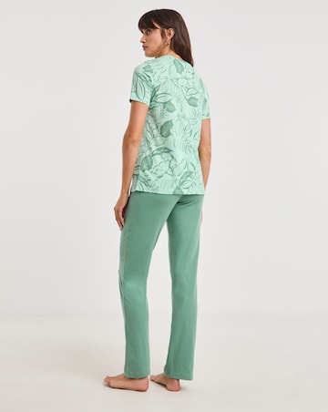 Value Pyjama Set Leaf Print