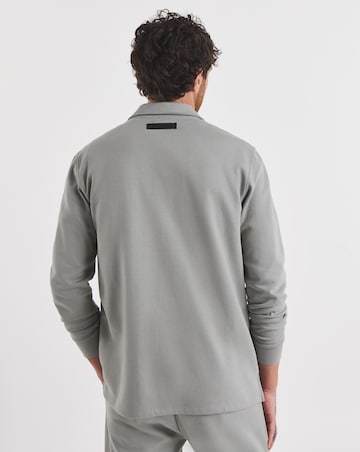 Folio Interlock Zip Shacket- Grey