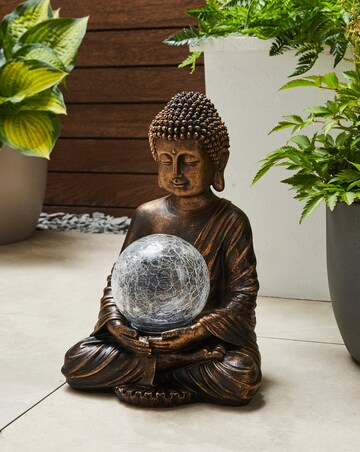 Gazing Buddha Solar Ornament