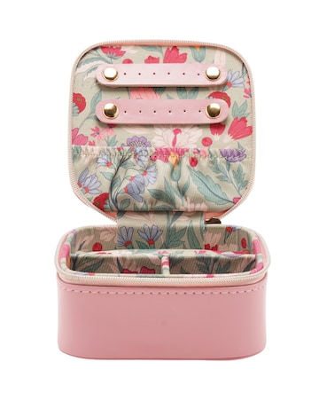 Sophia Lane Pink & Green Floral Jewellery Box
