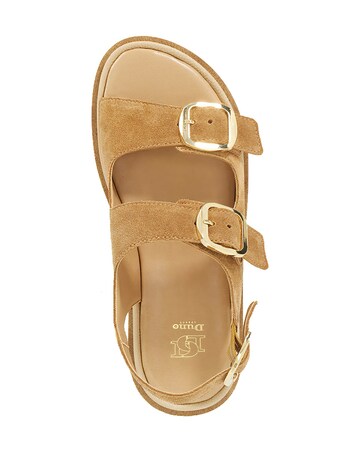 Dune Luckles Suede Buckle Sandals