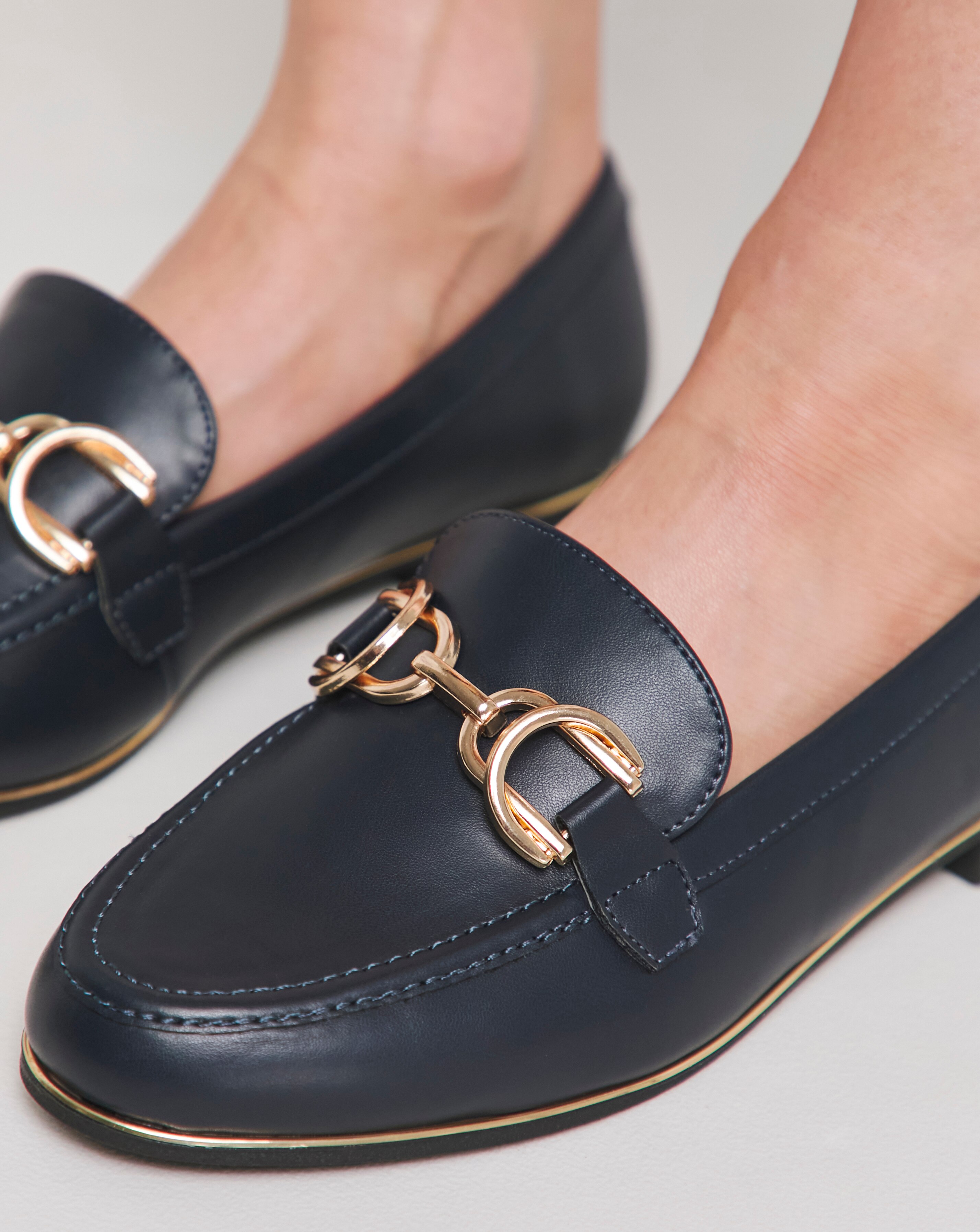 Vanessa Trim Loafer With Rand Detailing - Wide Fit (E) | JD Williams
