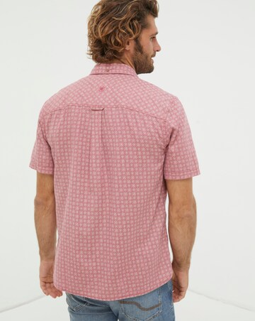 FatFace Linear Short Sleeve Print Shirt