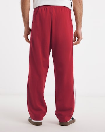 adidas Wide Leg 3 Stripes Fleece Pants