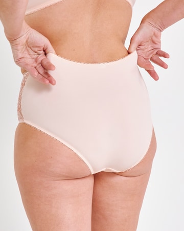 Pretty Secrets (2 Pack) Ella Lace Brief Knickers Blush/White