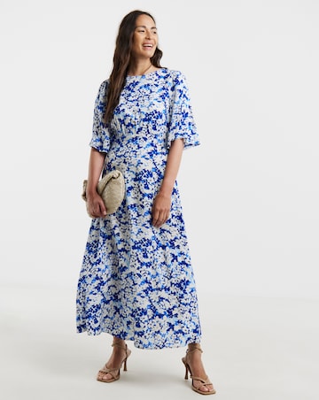 Angel Sleeve Tea Dress