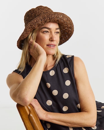 Chocolate Crochet Bucket Hat